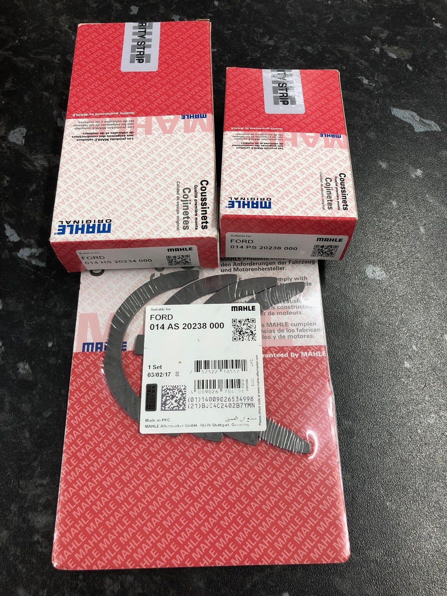 MAHLE - Sierra Escort Cosworth YB Crank Crankshaft Competition Engine Bearing Set STD 0.25 0.5 0.75