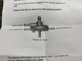 Adjustable Fuel Pressure Regulator - Carburettor Carb Systems 1.5 To 5 PSI 8mm