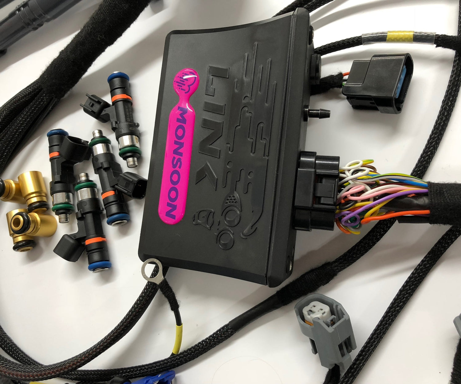 Link G4X Monsoon X ECU Ford RS Cosworth YB engine Kit with Wiring Engine Loom & Bosch 550cc / 1000cc Injectors & K20 Coils