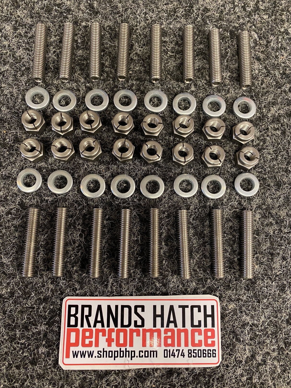 16 X Ford Sierra Escort RS Cosworth YB Exhaust Manifold Studs, Washers & Nuts