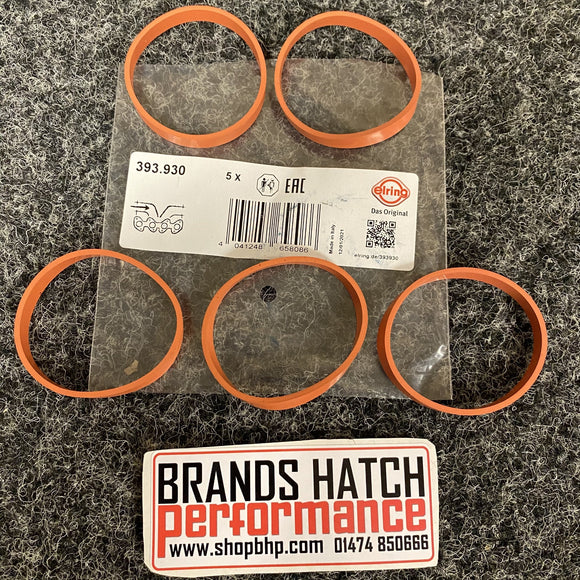 FORD FOCUS 2.5 T ST225 RS RS500 5 Cylinder Elring Inlet Manifold Upper Seals X5