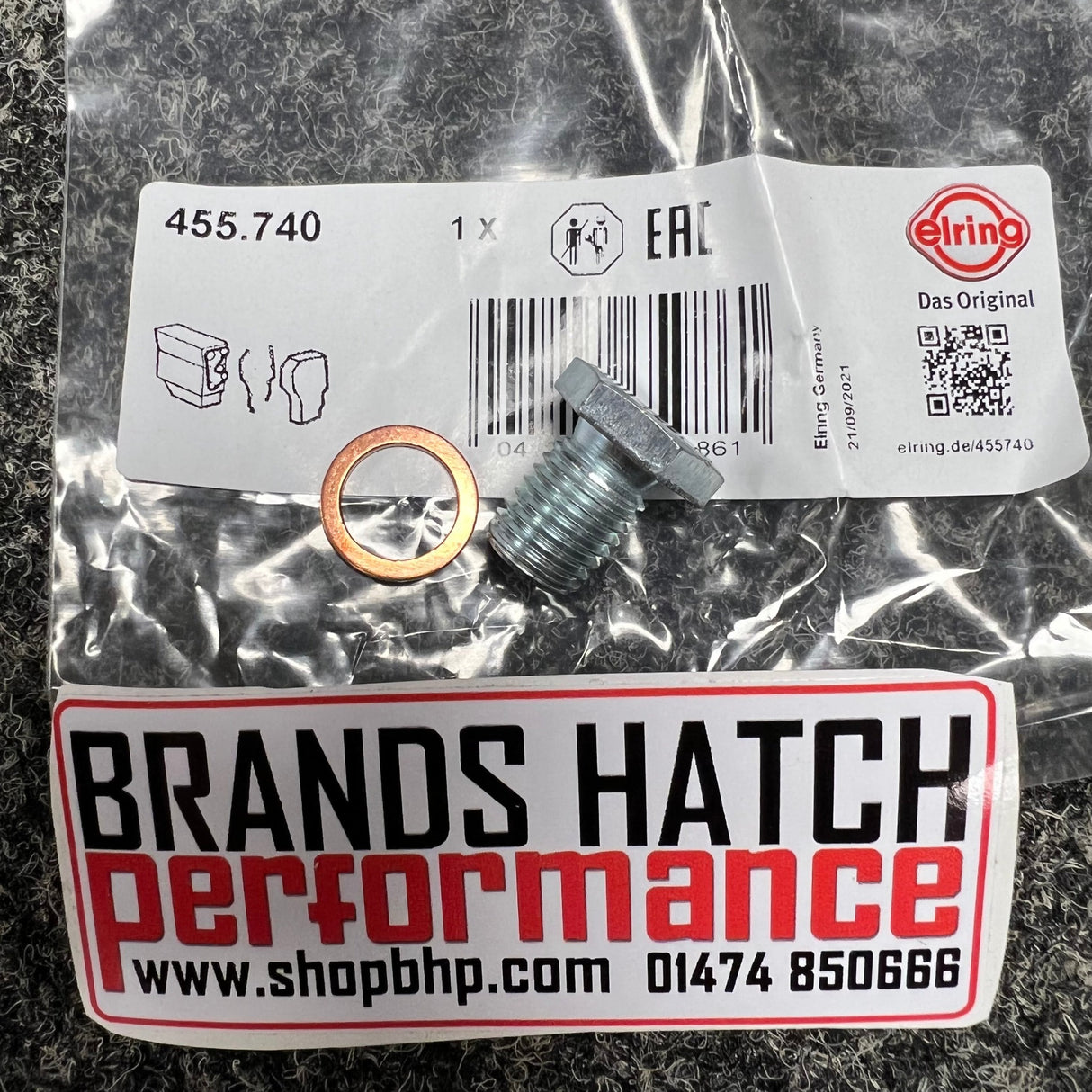 MINI One Cooper S JCW F55 F56 F57 F60 B48 B38 Elring Sump Plug W/ Washer 455.740