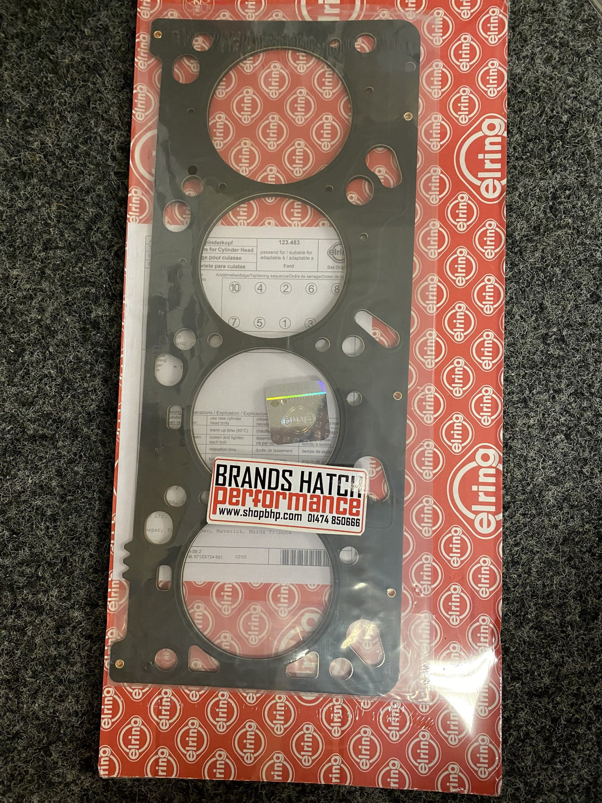 Ford Cougar Mondeo Focus 2.0 Multilayer MLS 0.6mm Elring Head Gasket 123.483