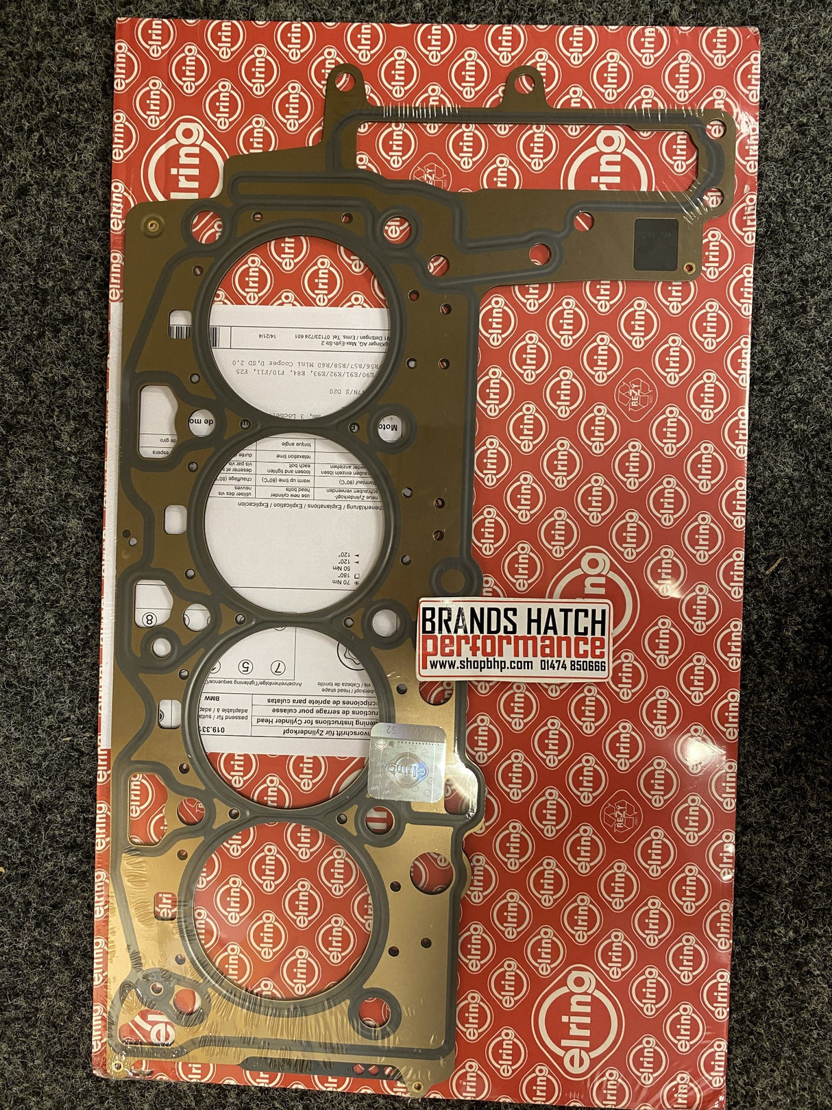 Mini 2.0 Cooper One D R55 R56 R57 R60 R61 N47C20A 1.65mm MLS Elring Head Gasket 019.331
