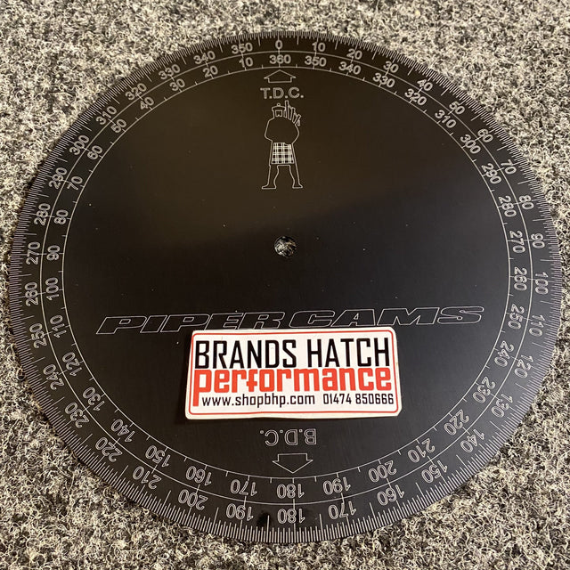 Piper Cams Professional 10" 255mm Alloy Metal Timing Protractor Disc