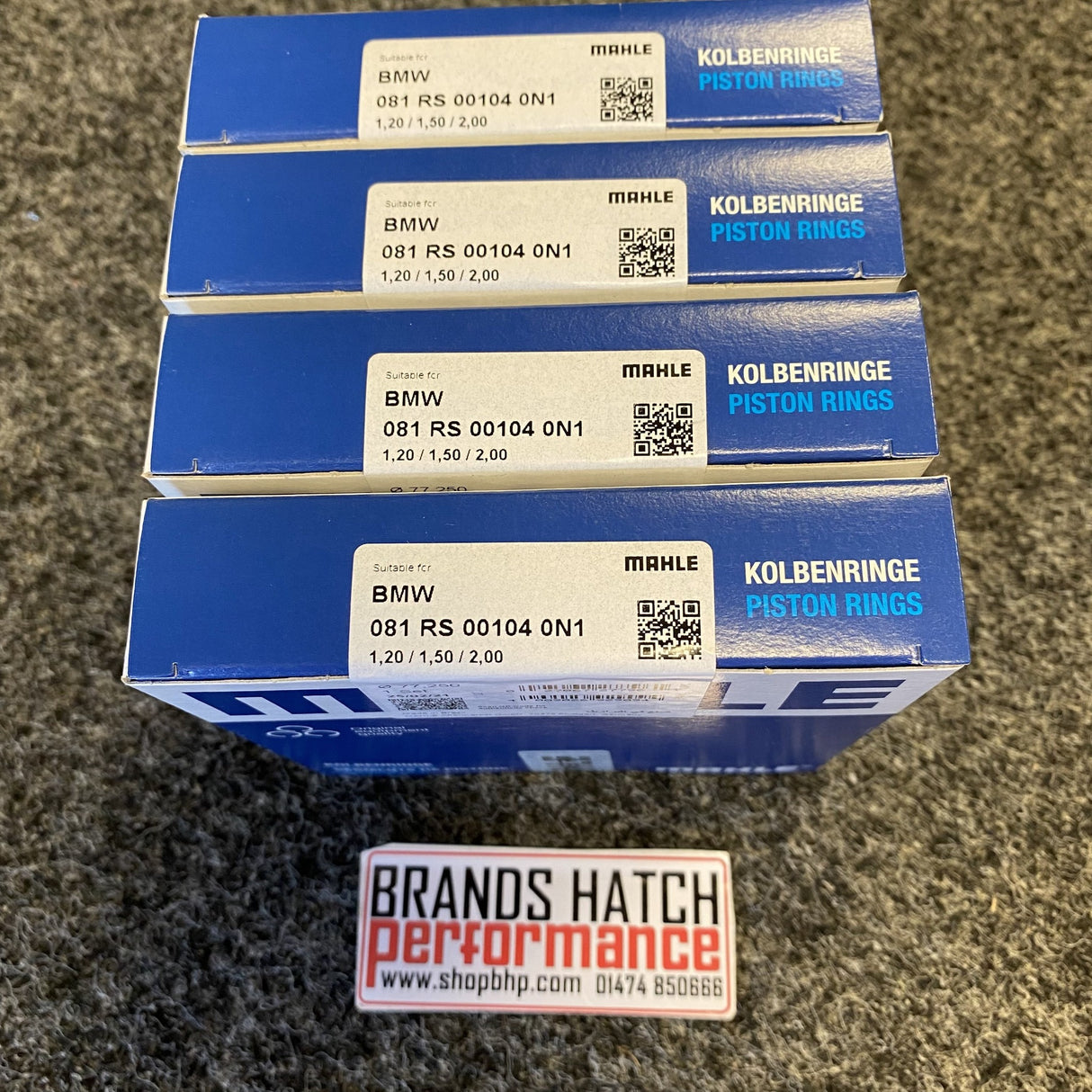 Mini Cooper S One JCW R55 R56 R57 N12 N16 N18 EP6 +0.25 77.25 MAHLE Piston Ring Set X4