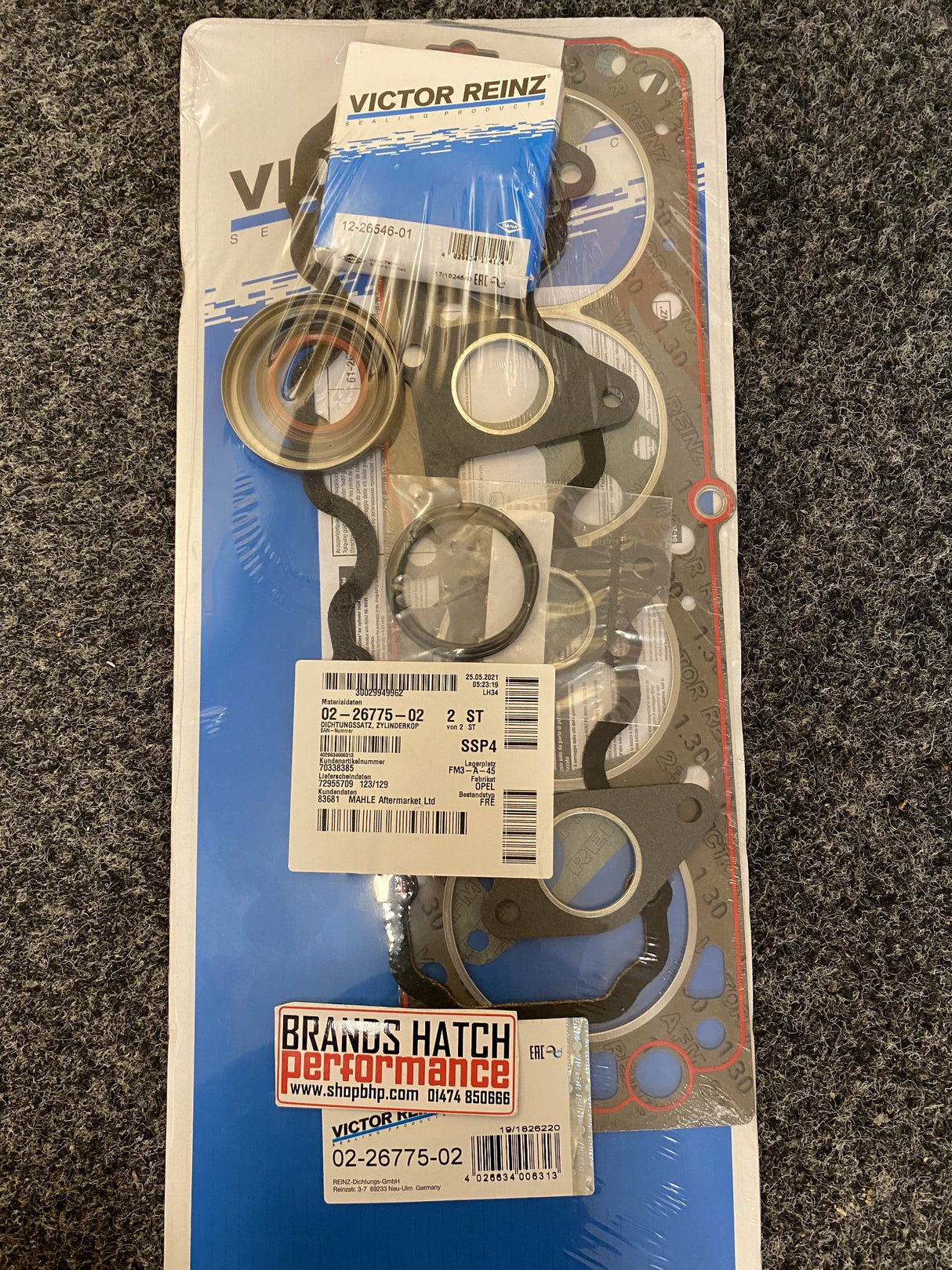 Vauxhall C20NE 20NE 2.0 8V Victor Reinz Head Gasket Set