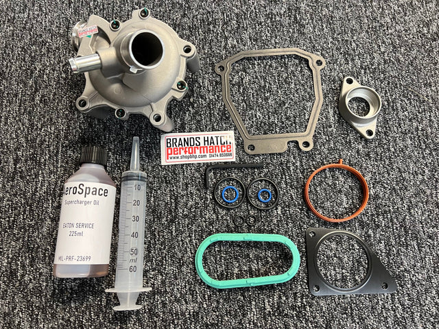 Mini Cooper S JCW R53 W11 EATON Supercharger Oil Service Kit - Water Pump & Flange