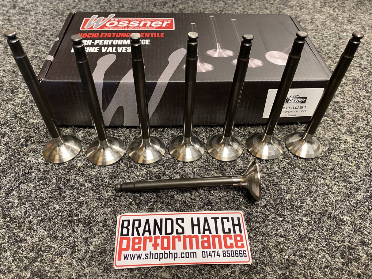 Wossner Ford Cosworth YB +1mm Black Nitrided Stainless Inlet & Inconel Exhaust Valves