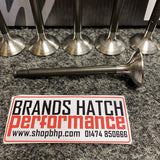 Wossner Ford Cosworth YB +1mm Black Nitrided Stainless Inlet & Inconel Exhaust Valves
