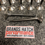 Wossner Ford Cosworth YB +1mm Black Nitrided Stainless Inlet & Inconel Exhaust Valves