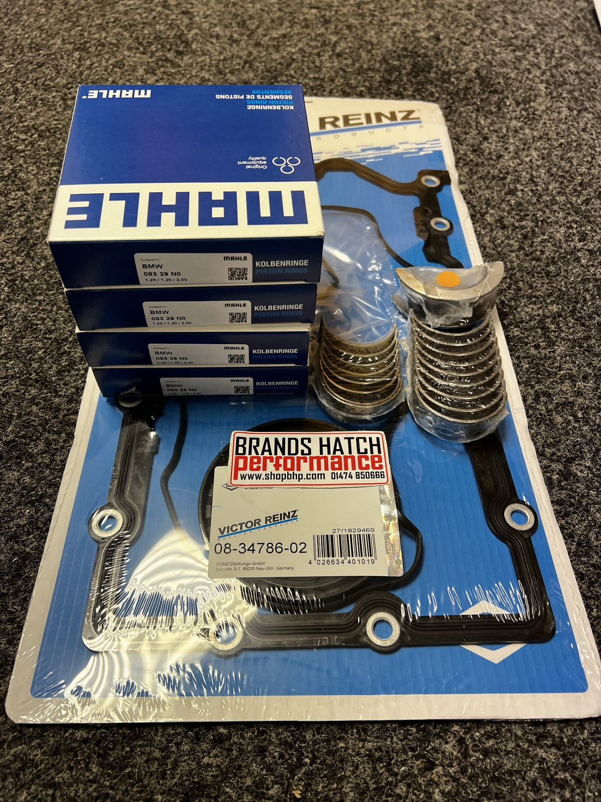 Mini Cooper S JCW R52 R53 W11 Bottom End Gasket Piston Ring Bearing Rebuild Kit