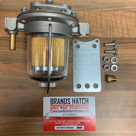 MALPASSI Filter King 1.5 - 7psi Fuel Regulator - 85mm Glass Bowl - Gauge Option