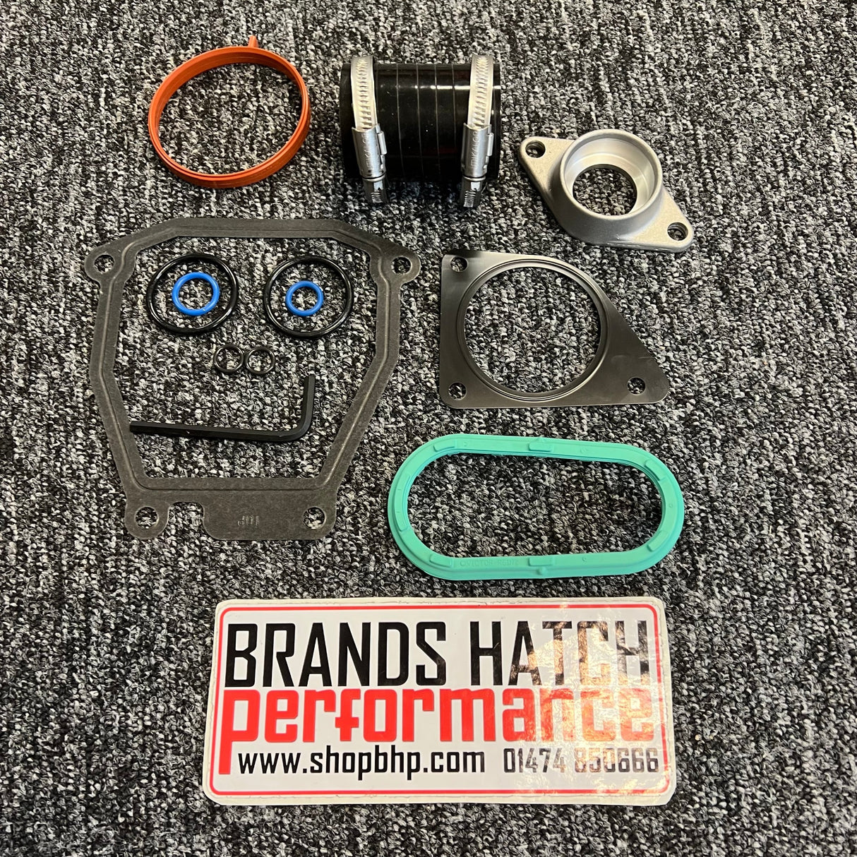 Mini Cooper S JCW R52 R53 W11 W11B16A EATON Basic Supercharger Gasket Seal Service Kit & BYPASS HOSE & FLANGE BHP1