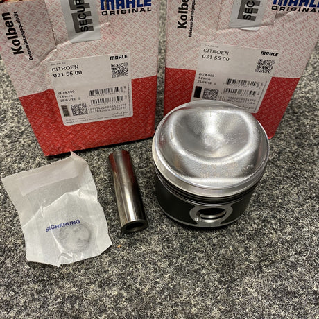 Citroen 2 CV 6 / DYANE 6 / MEHARI 0.6 STD 74mm Mahle Pistons X2 M28/1 M4 A06/635