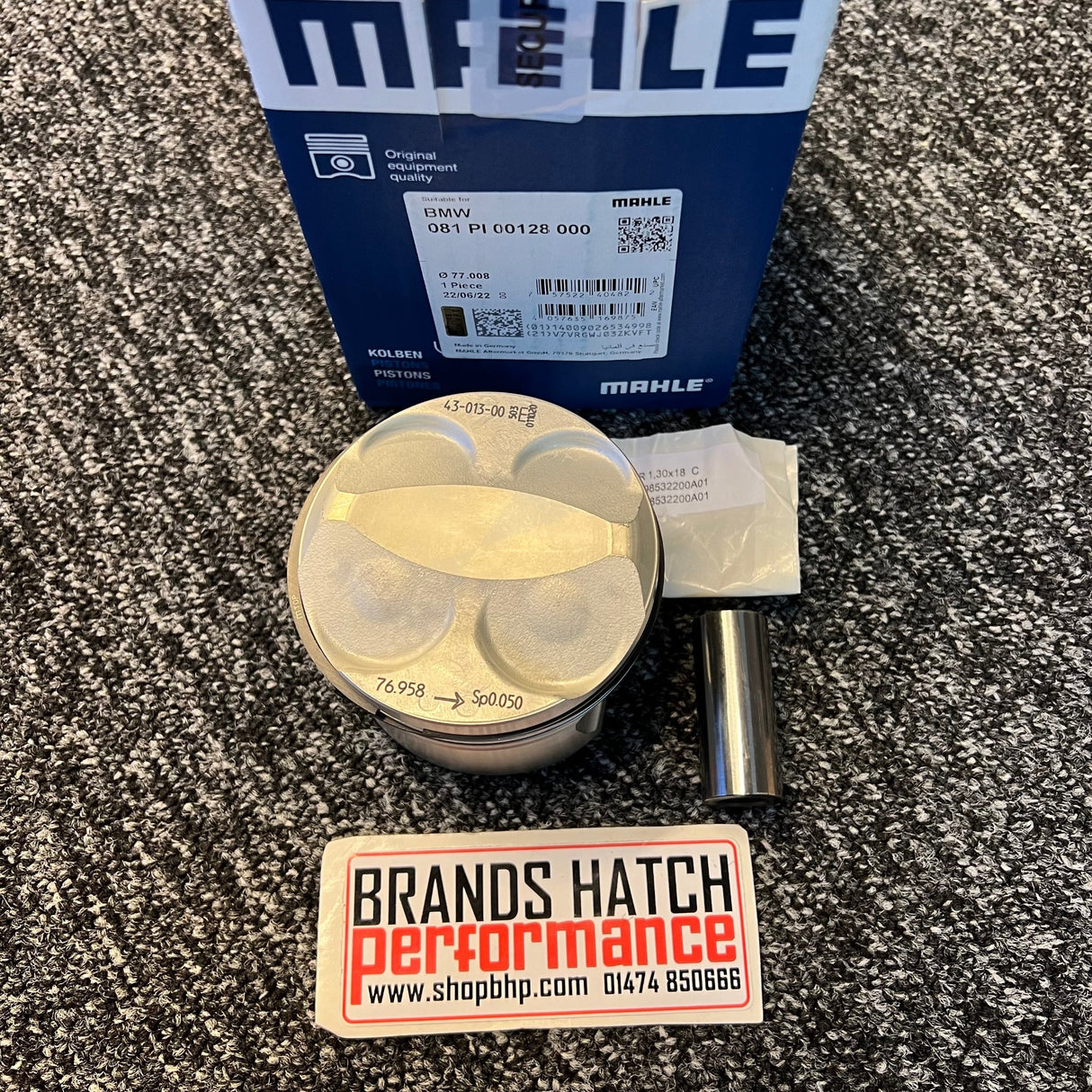 Mini 1.4 One R56 N12B14A 77mm STD Bore MAHLE Piston Set INC Rings & Gudgeon Pins
