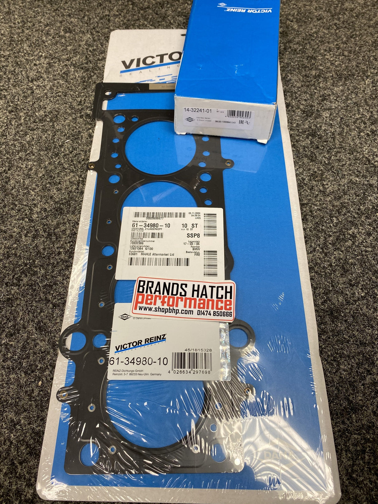 Mini Cooper S John Cooper Works Supercharged R52 R53 0.65mm MLS Reinz Head Gasket & Head Bolts