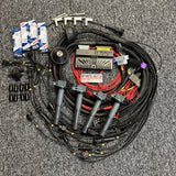 Ford RS Cosworth YB ECUMASTER BLACK inc. Wiring Engine Loom, Bosch 1000CC Injectors, K20 Coil kit & DBW E-Throttle