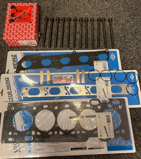 Ford Focus ST225 Reinz Head Gasket & Inlet / Exhaust Gasket + Spark Plug Seal + Block Mod + Head Bolts