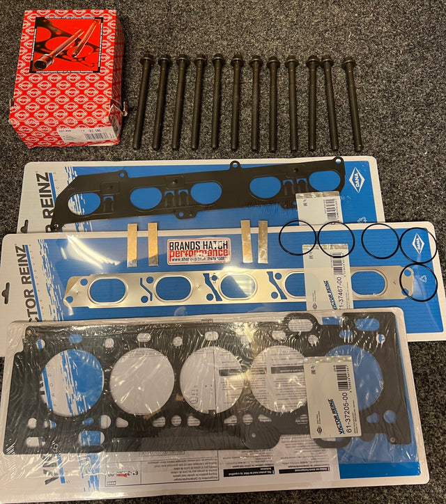 Ford Focus ST225 Reinz Head Gasket & Inlet / Exhaust Gasket + Spark Plug Seal + Block Mod + Head Bolts