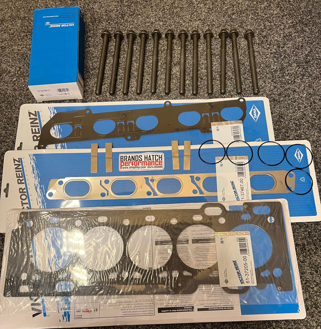 Ford Focus ST225 Reinz Head Gasket & Inlet / Exhaust Gasket + Spark Plug Seals + Block Mod + Head Bolts