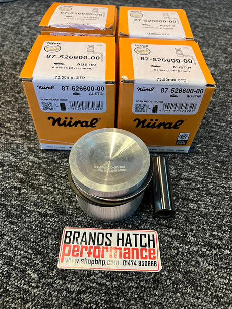 Austin Mini A Series Powermax 1275cc to 1380cc 73.50mm Nural Piston Set