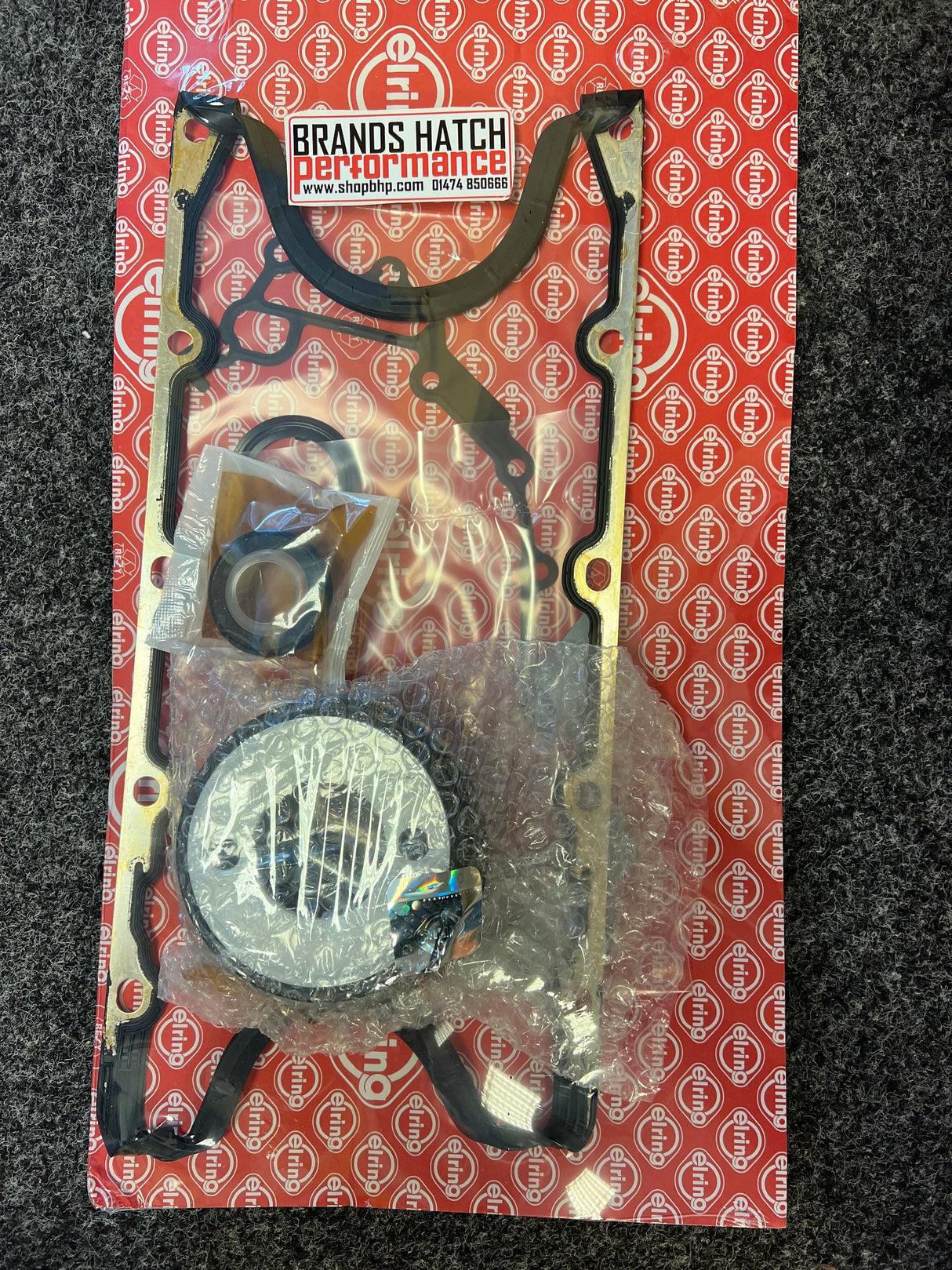 Ford 2.0 Zetec Blacktop Silvertop Elring Bottom End Gasket Set With PTFE Cranks Seals