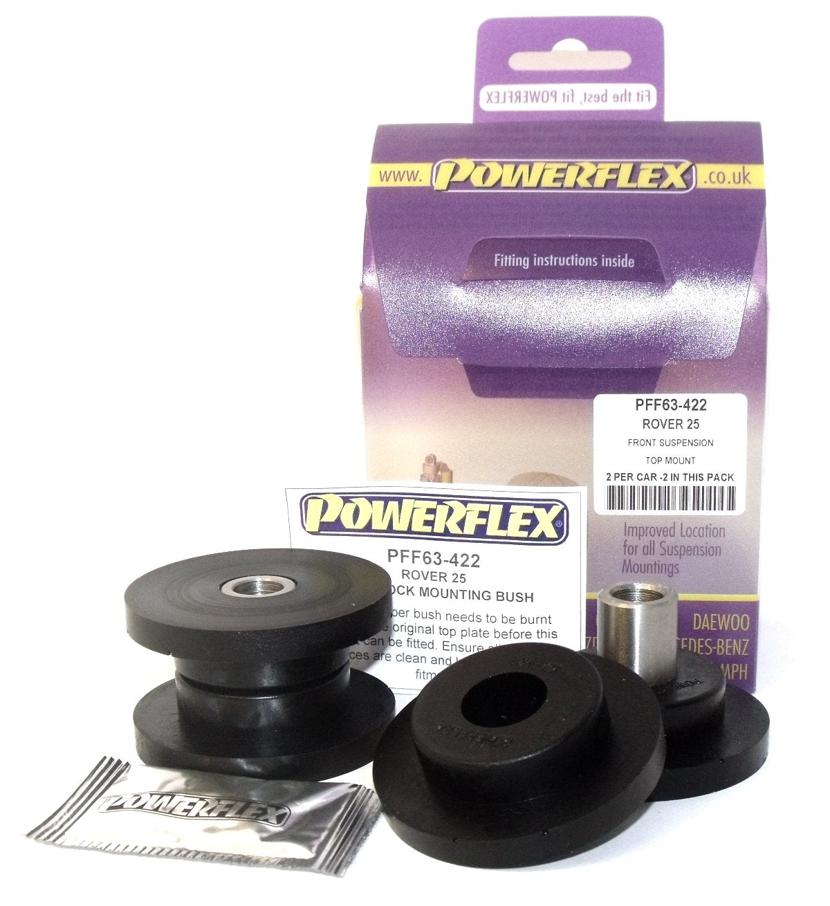 Powerflex Rover 200 Series (1995 - 1999), 25 (1999 - 2005) Front Top Mount  PFF63-422