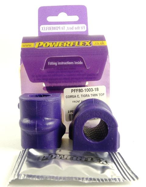 Powerflex Vauxhall Tigra Twin Top (2004-) Front Anti Roll Bar Mounting Bush 18mm PFF80-1003-18