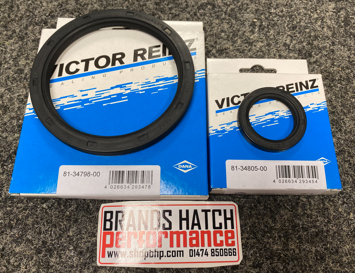 Mini One Cooper S JCW R50 R52 R53 W10 W11 Reinz Rear & Front Crankshaft Seals