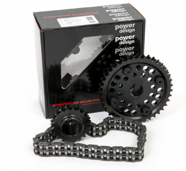 Austin Rover B Series MGA MGB Piper Cams Duplex Timing Chain Kit - Steel Pulley PULSB