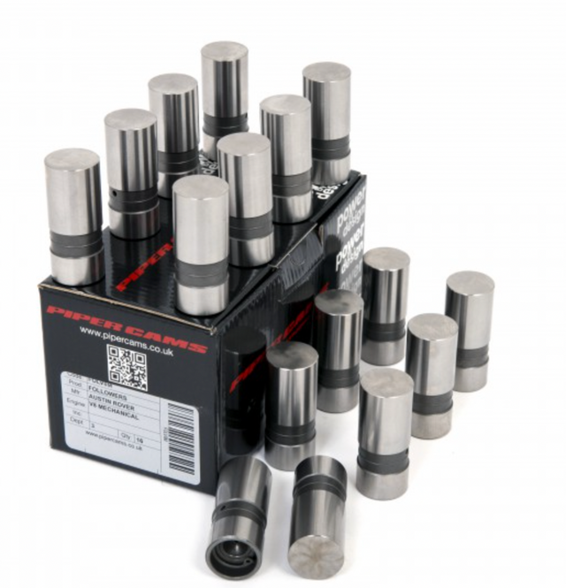 ROVER V8 3.5 / 3.9 (Long nose type camshaft) Mechanical Piper Cams Follower Tappets FOLV8M