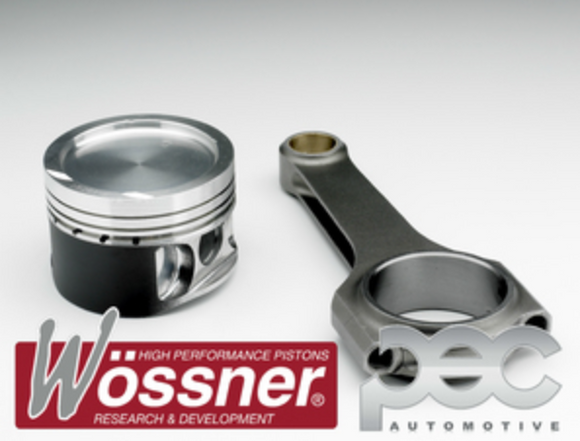 Wossner Vauxhall C20LET 2.0 16v Turbo 8.5:1 Forged Pistons & PEC Rods Set