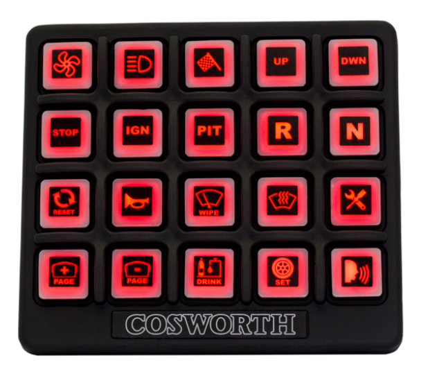 Cosworth Electronics Rubber Switch Panel  - 10 or 20 switches