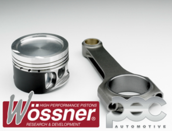 VW AUDI 1.8 20V Turbo 8.5:1 Forged Pistons & PEC Rifle Drilled Rods Set
