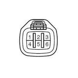 Toyota 90980-11144 ISCV IAC Idle Speed Control Valve Connector Plug - LX01