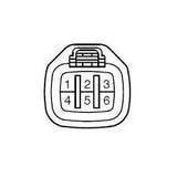 Toyota 90980-11144 ISCV IAC Idle Speed Control Valve Connector Plug - LX01